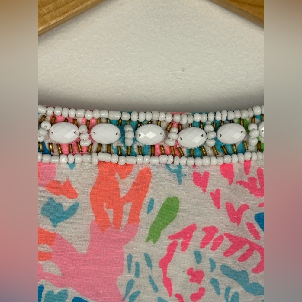 Lilly Pulitzer Delisa Dress Let's Cha Cha Embellished Women’s Sz‎ M - Picture 12 of 13